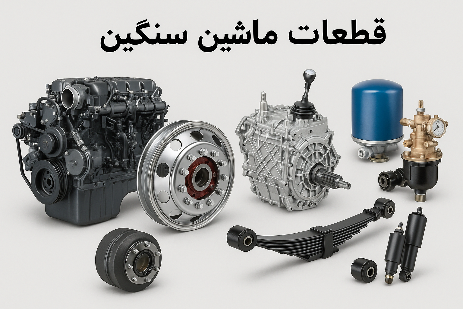 قطعات ماشین سنگین چیست؟ راهنمای کامل قطعات یدکی کامیون و تریلی